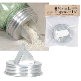 Mason Jar Aluminum Grain Dispenser Lid - Box of 4